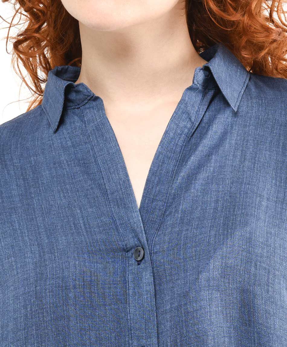 Camisa mujer camisera denim