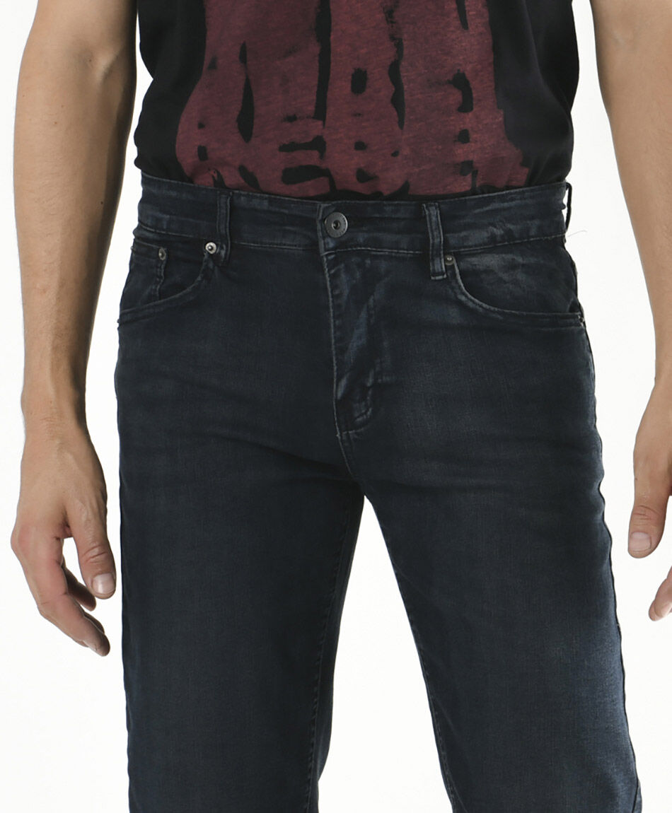 Jeans hombre desgastado skinny fit