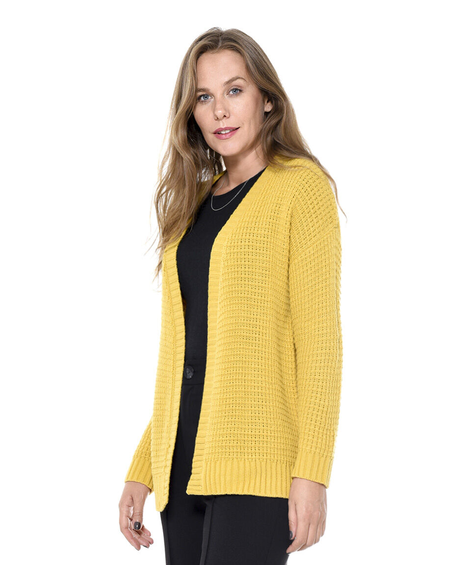 Cardigan punto maiz