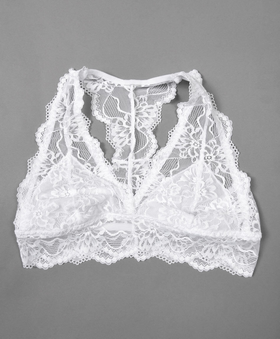 Bralette mujer encaje ancho