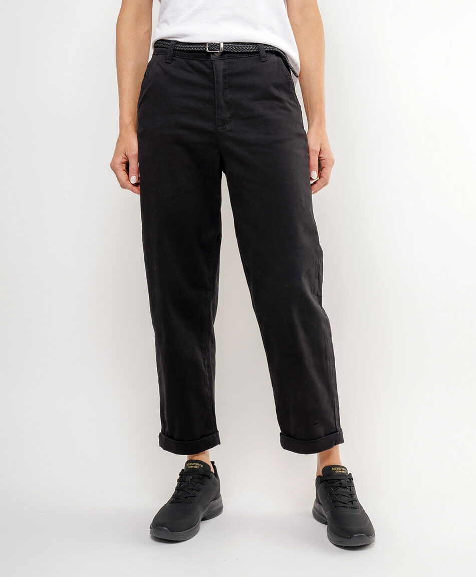 Jeans mujer twill cintur&oacute;n