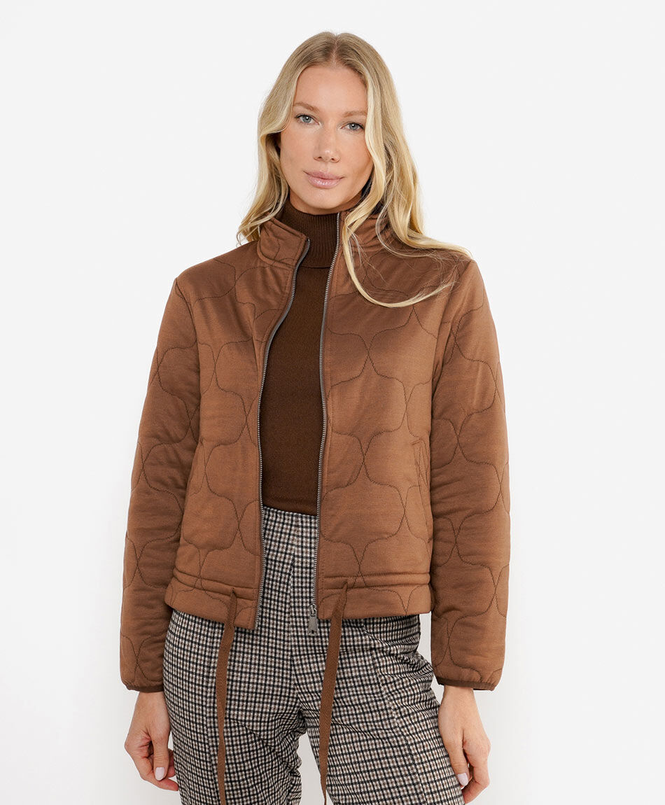 Campera mujer bomber chocolate