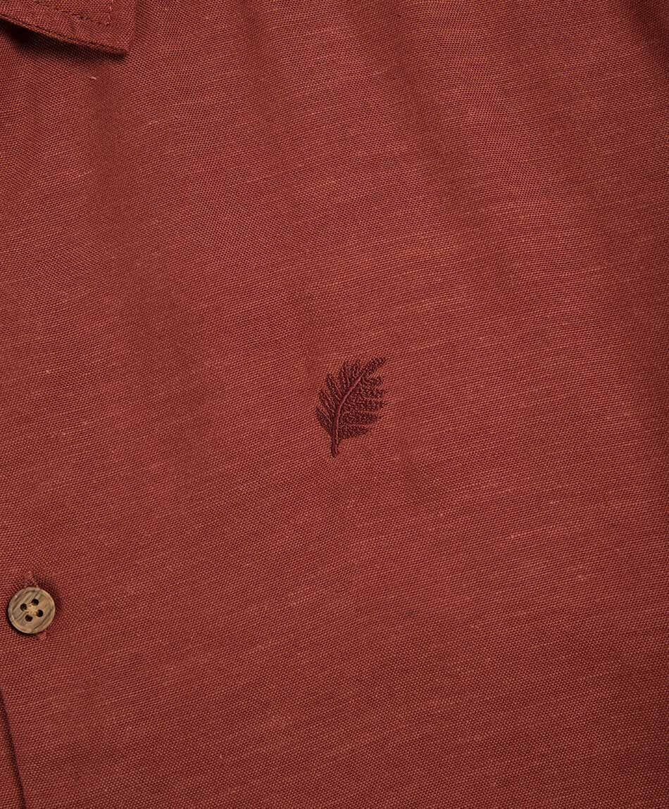 Camisa hombre lino bordado