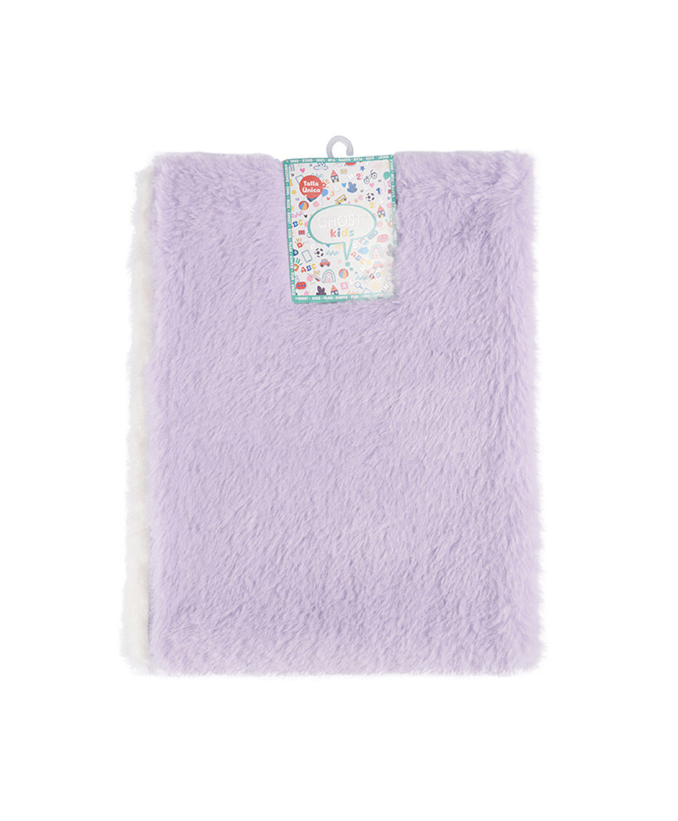 Cuello ni&ntilde;a corderito purpura