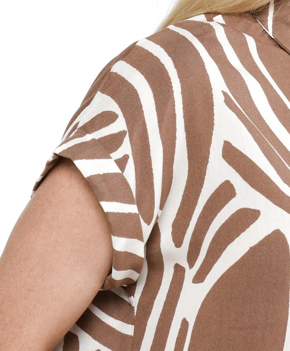 Camisa mujer estampado lineas