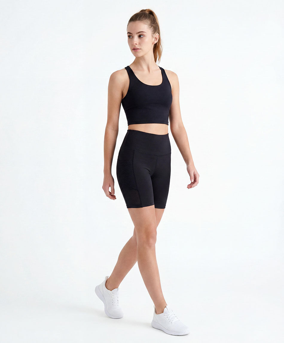 Short deportivo mujer biker malla
