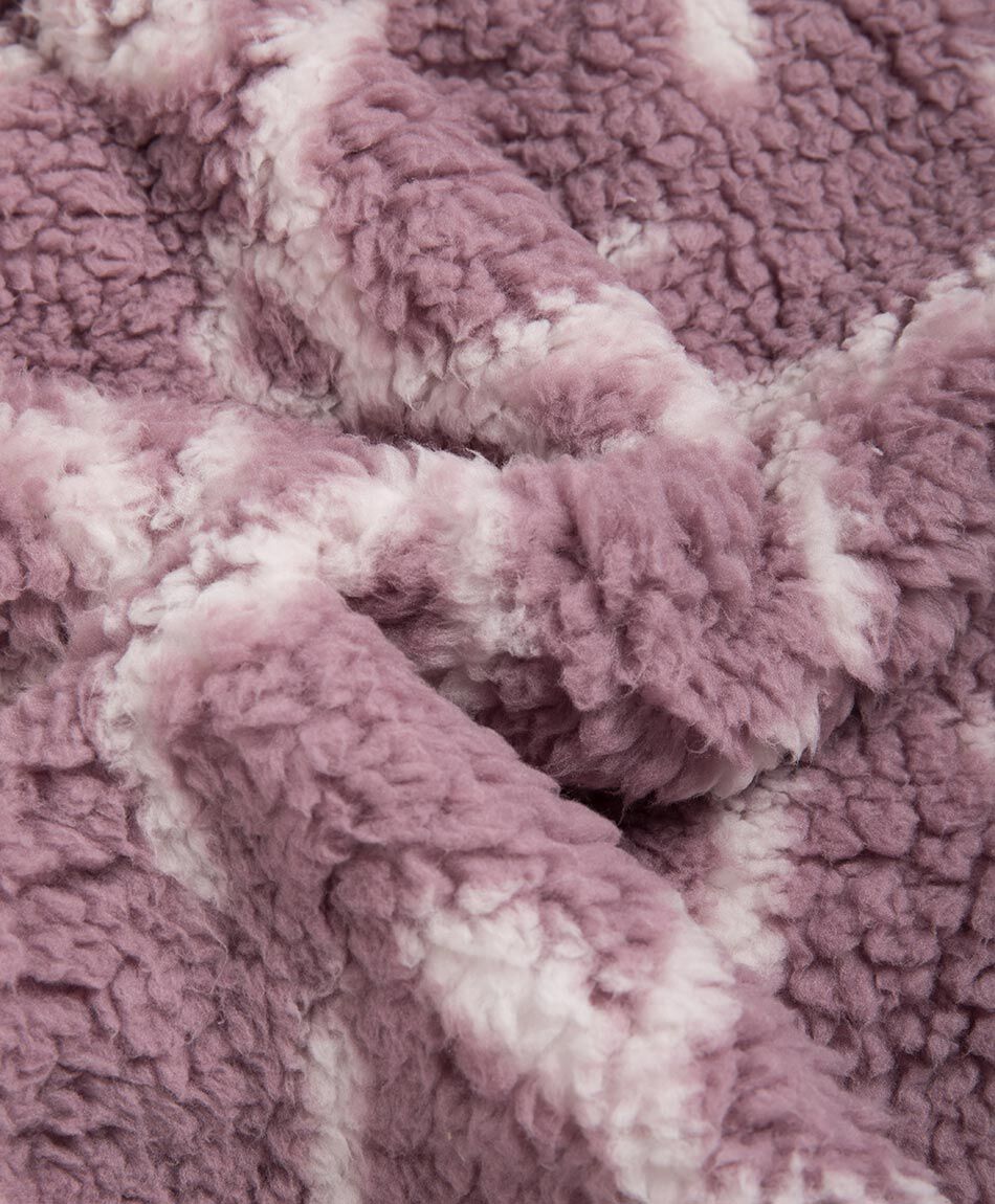 Poler&oacute;n beb&eacute; sherpas rosa oscuro