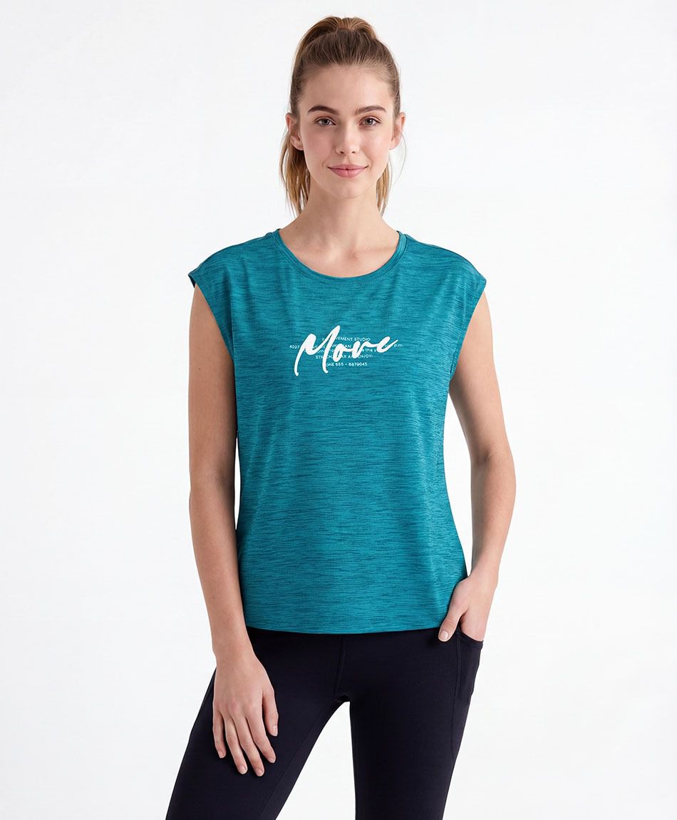 Remera deportiva mujer more sin mangas