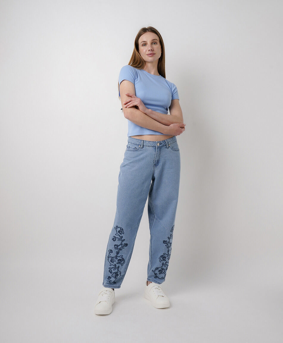 Jeans mujer straight barrell