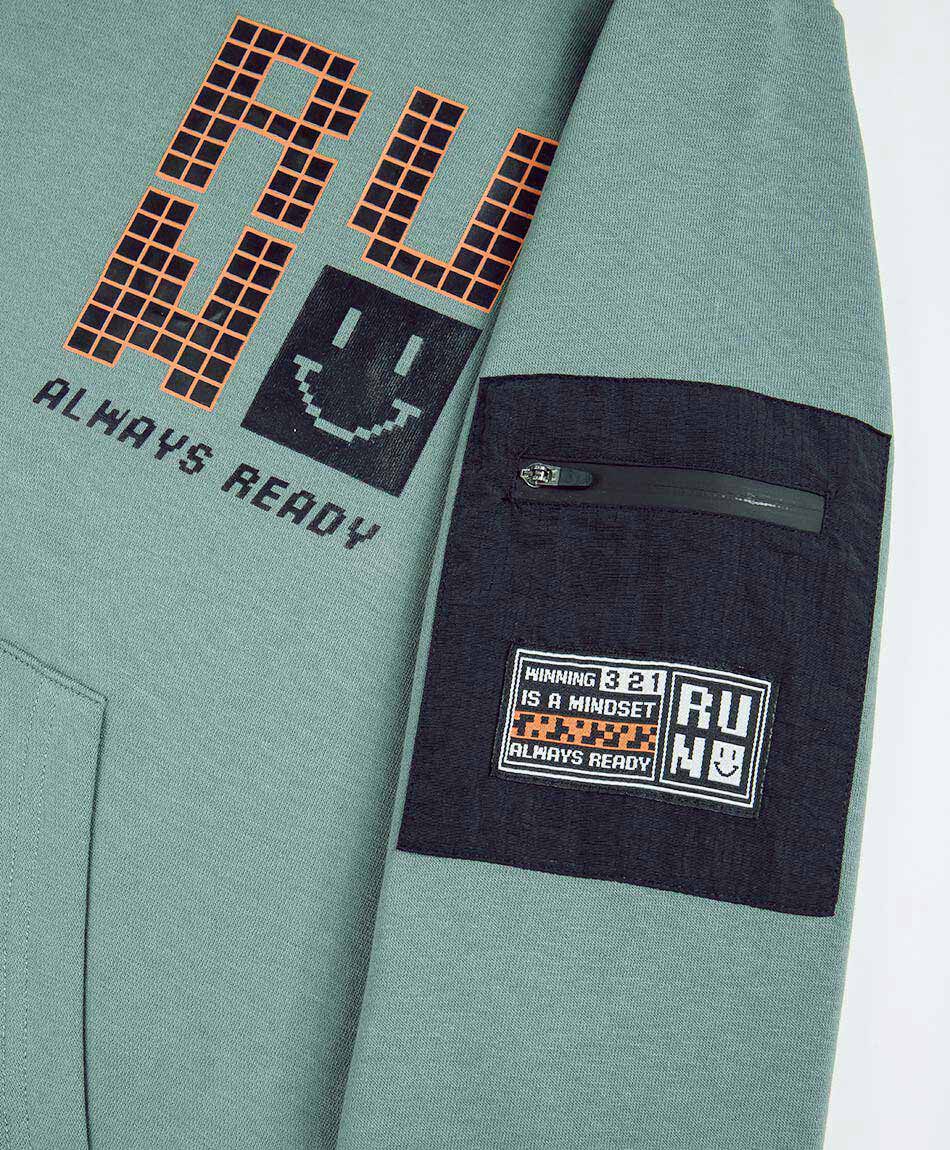 Buzo ni&ntilde;o canguro green