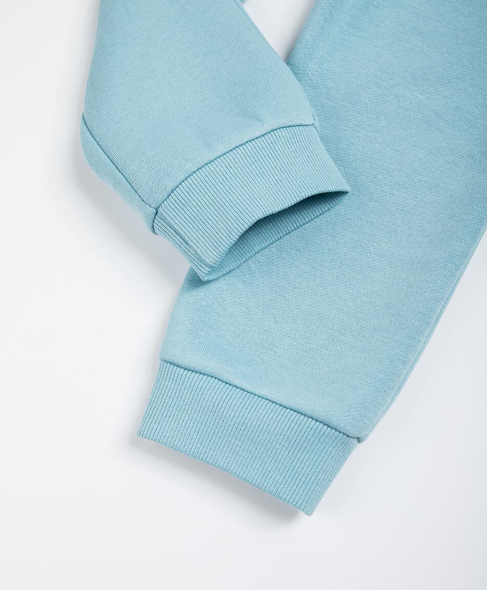 Set buzo beb&eacute; wild celeste