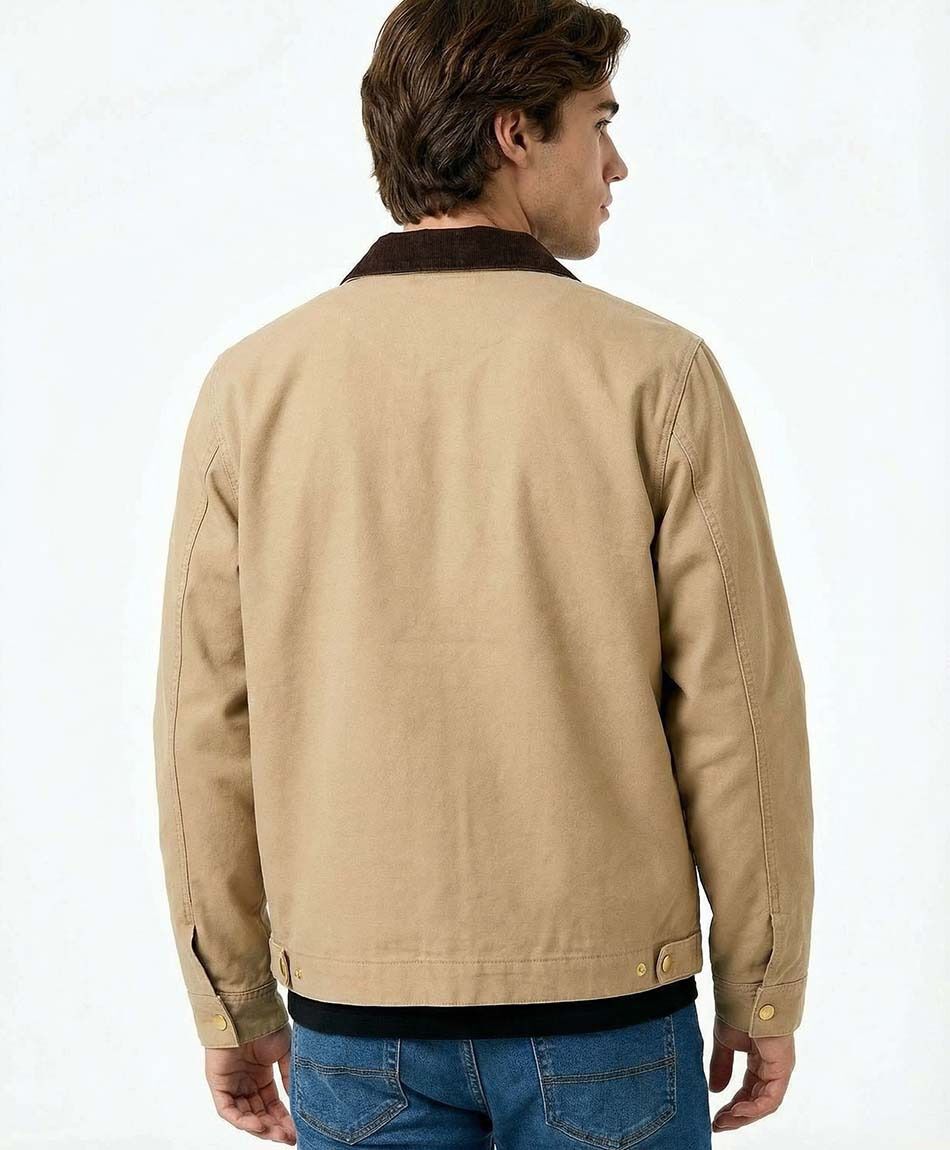 Campera hombre canvas light brown