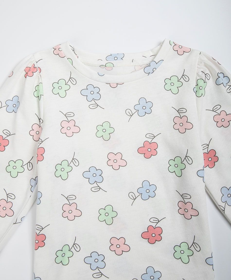 Remera beb&eacute; floreada
