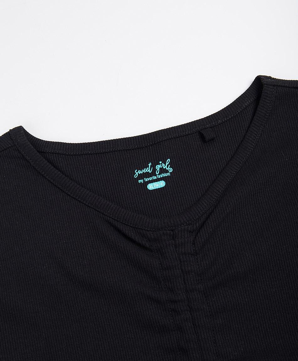 Remera ni&ntilde;a costura frontal