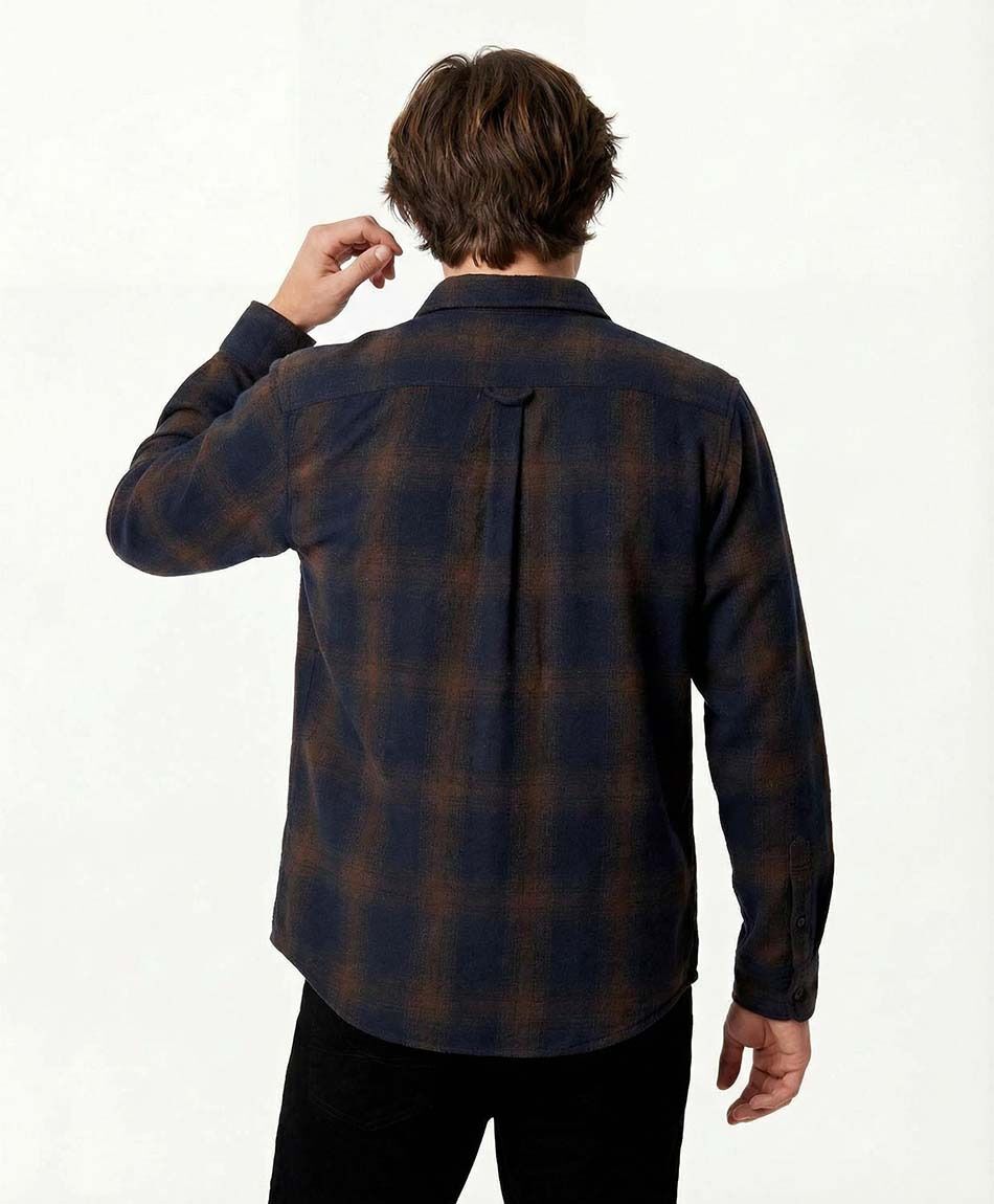 Campera hombre le&ntilde;adora franela escosesa