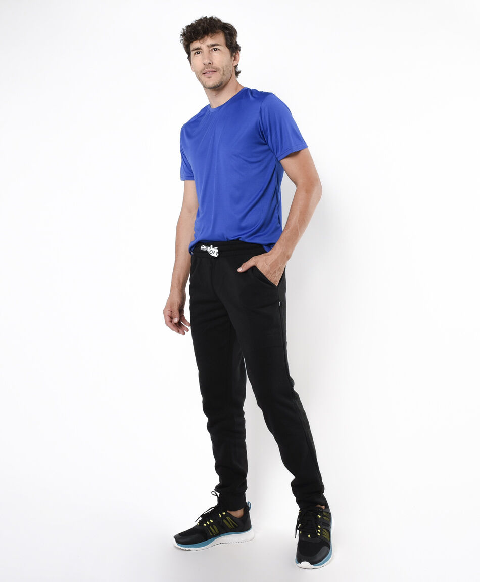 Pantal&oacute;n deportivo hombre liso slim fit