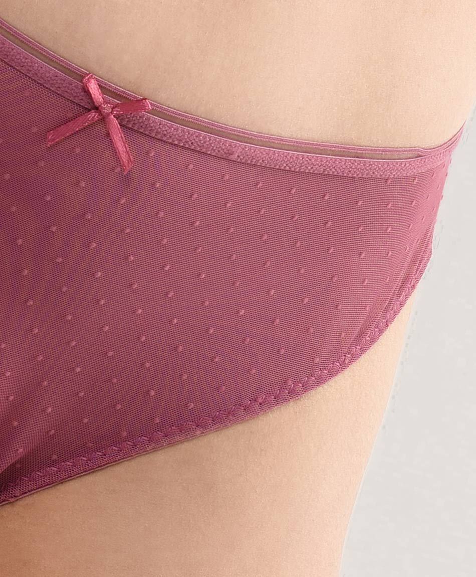 Bikini mujer encajes circulares pink