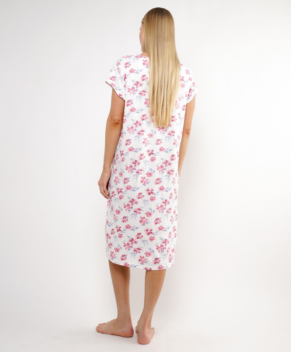 Camisa de dormir mujer dise&ntilde;o florcitas