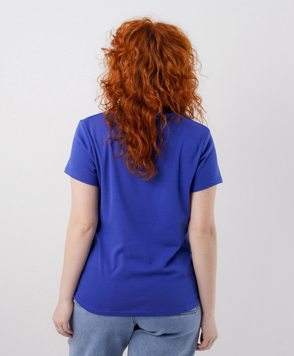 Remera mujer cl&aacute;sica azul