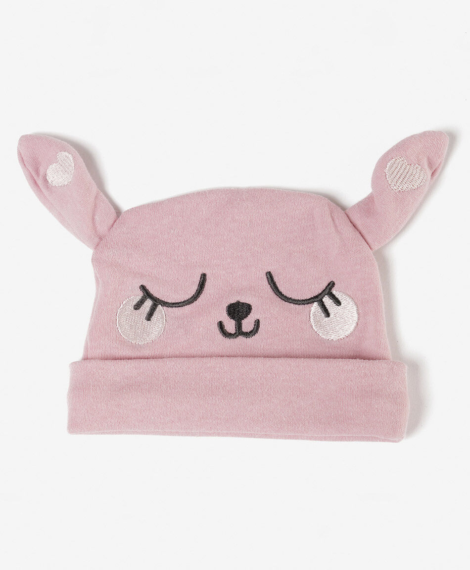 Set gorro + calcetines beb&eacute; conejito