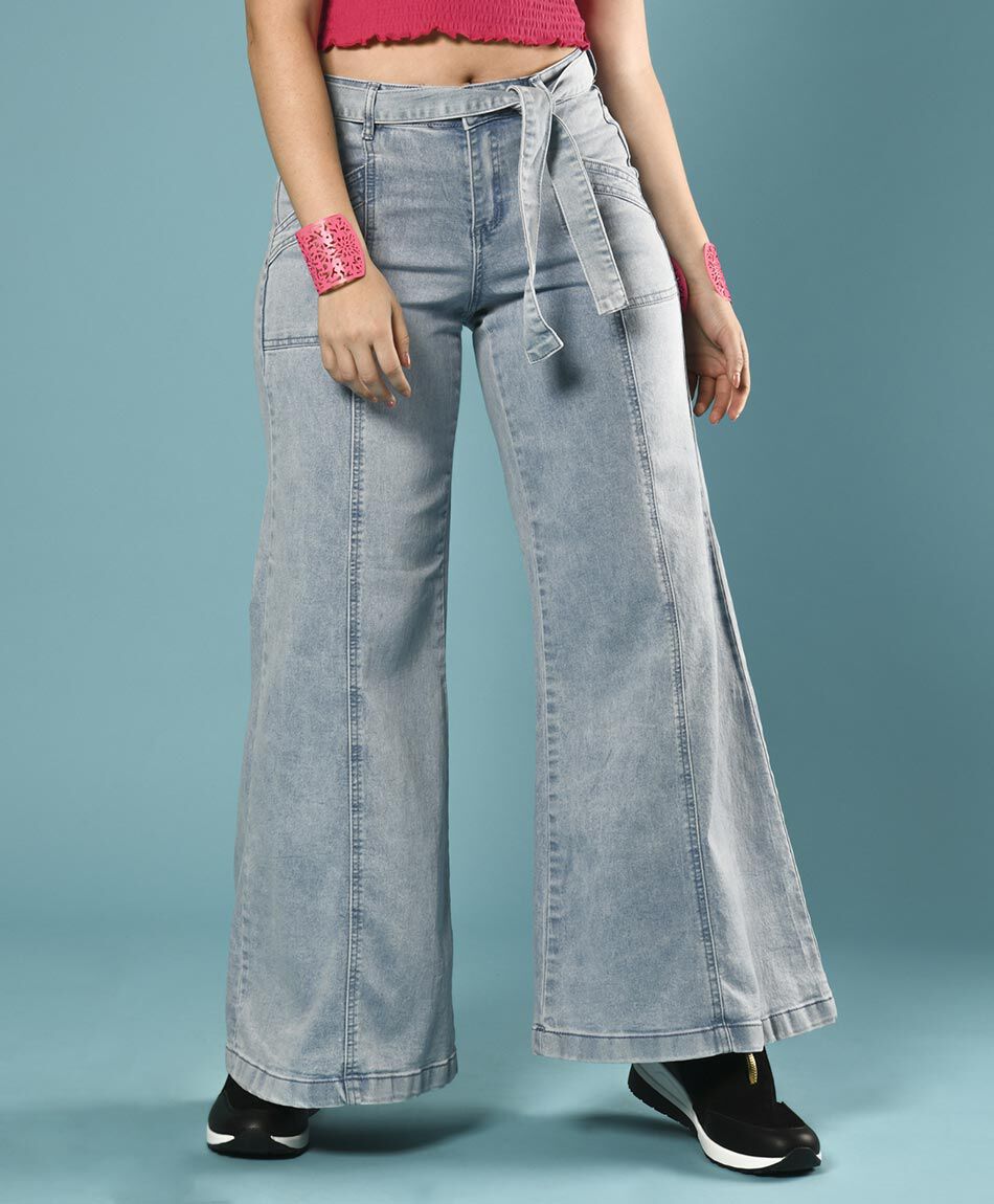Jeans ancho lazo