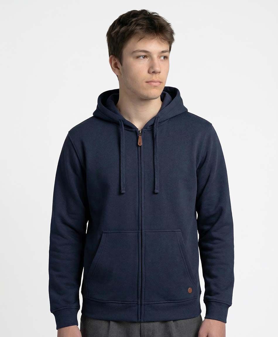 Buzo escolar full zipper navy