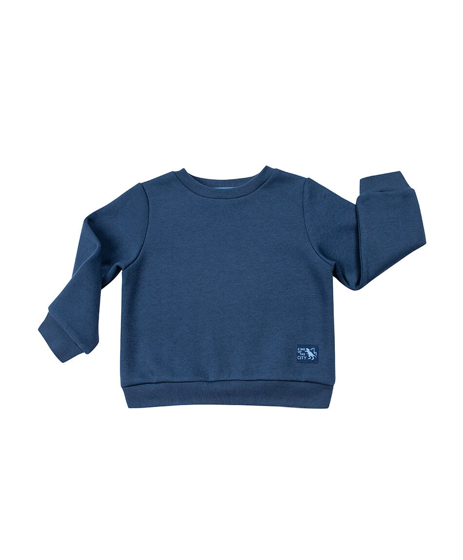 Buzo beb&eacute; b&aacute;sico azul