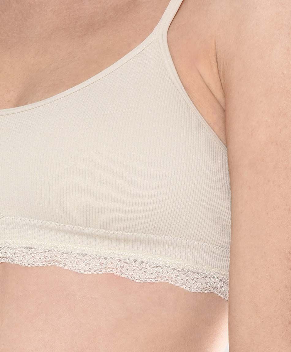 Bralette mujer seamless acanalado