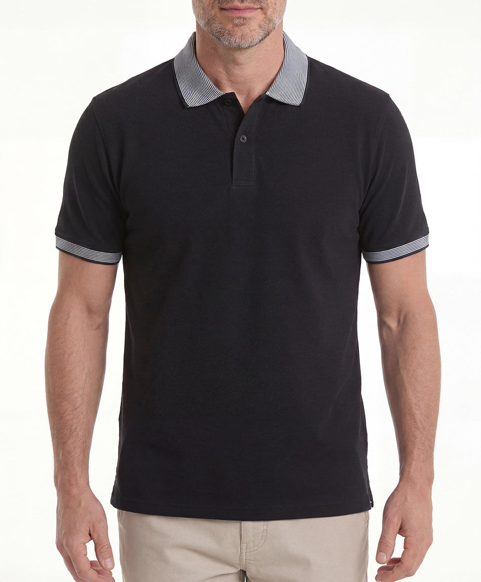 Remera hombre polo bicolor