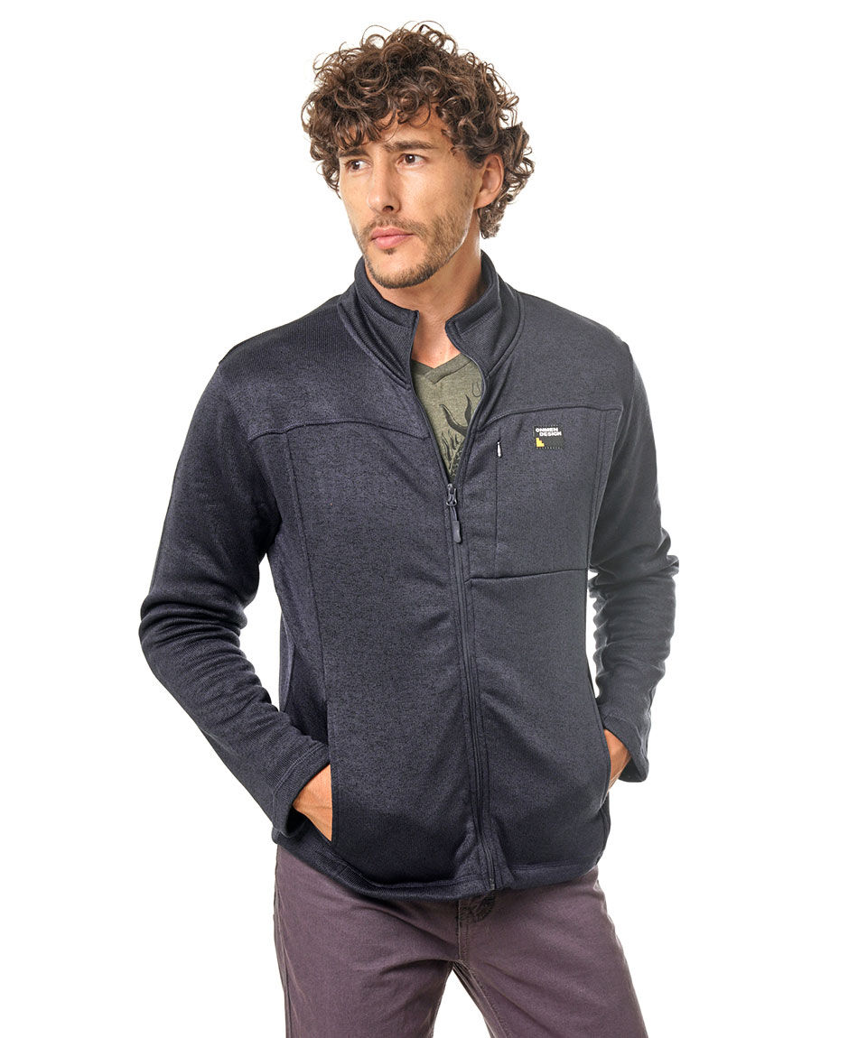 Poleron hombre full zipper