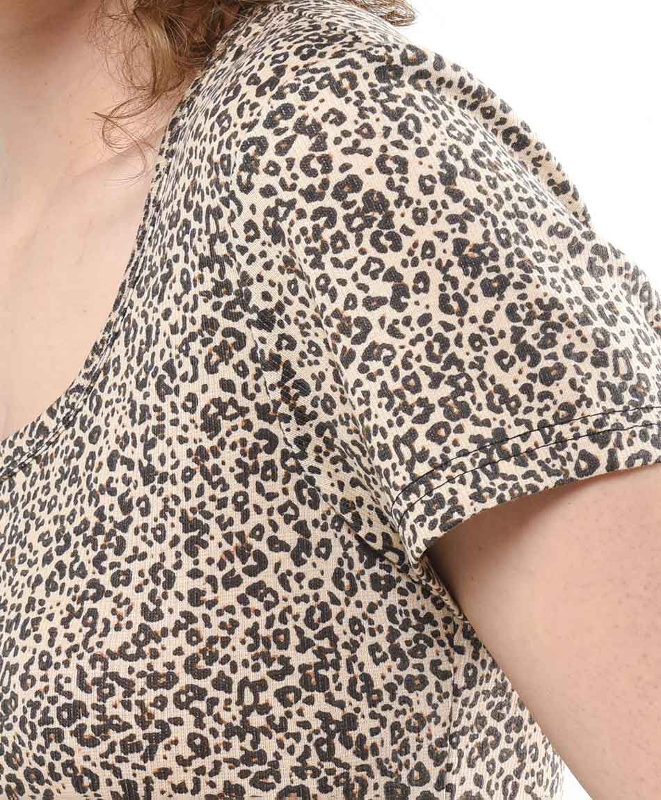Remera mujer animal print