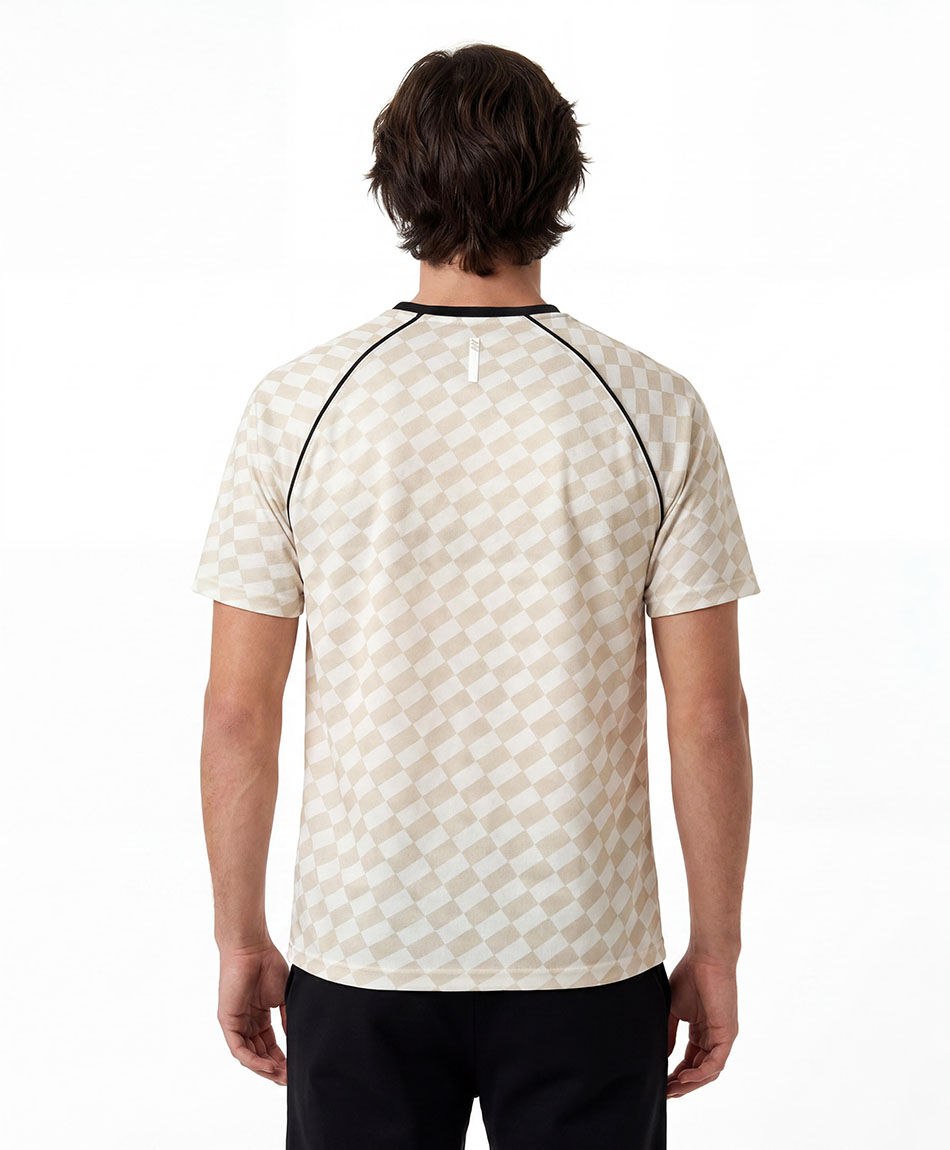 Remera deportiva hombre cuadros