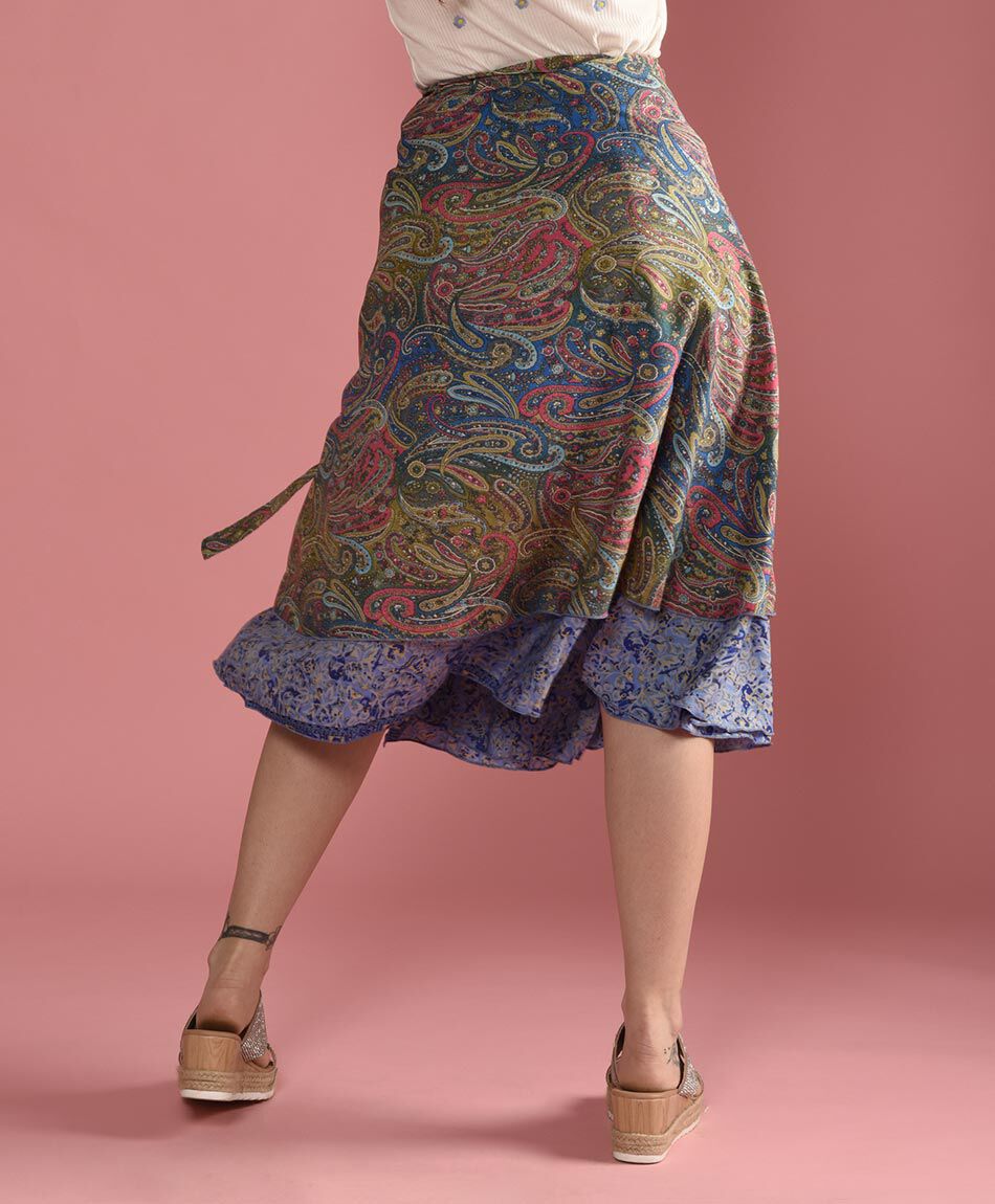 Falda midi pareo