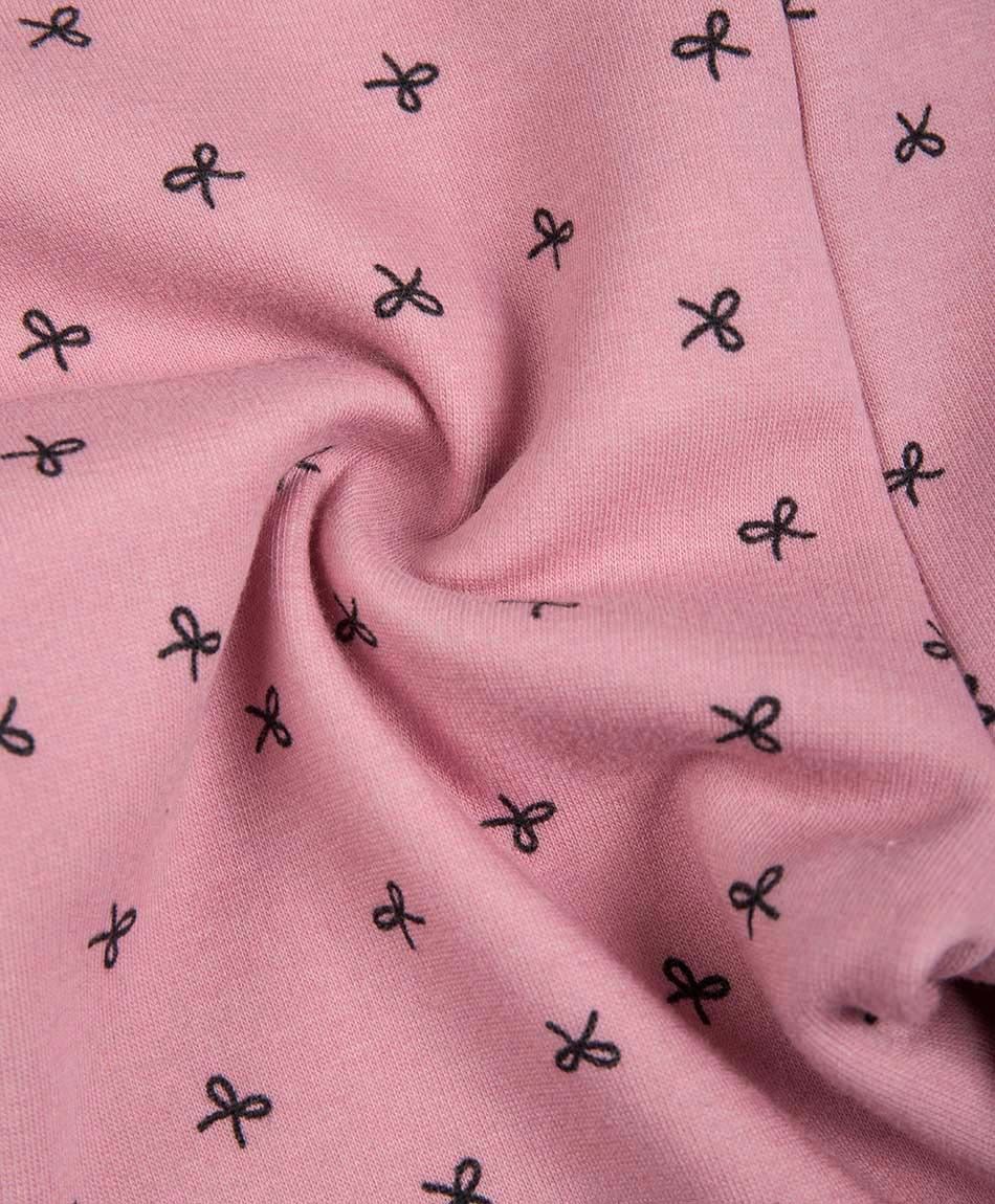 Leggins beb&eacute; forrada cintas rosado