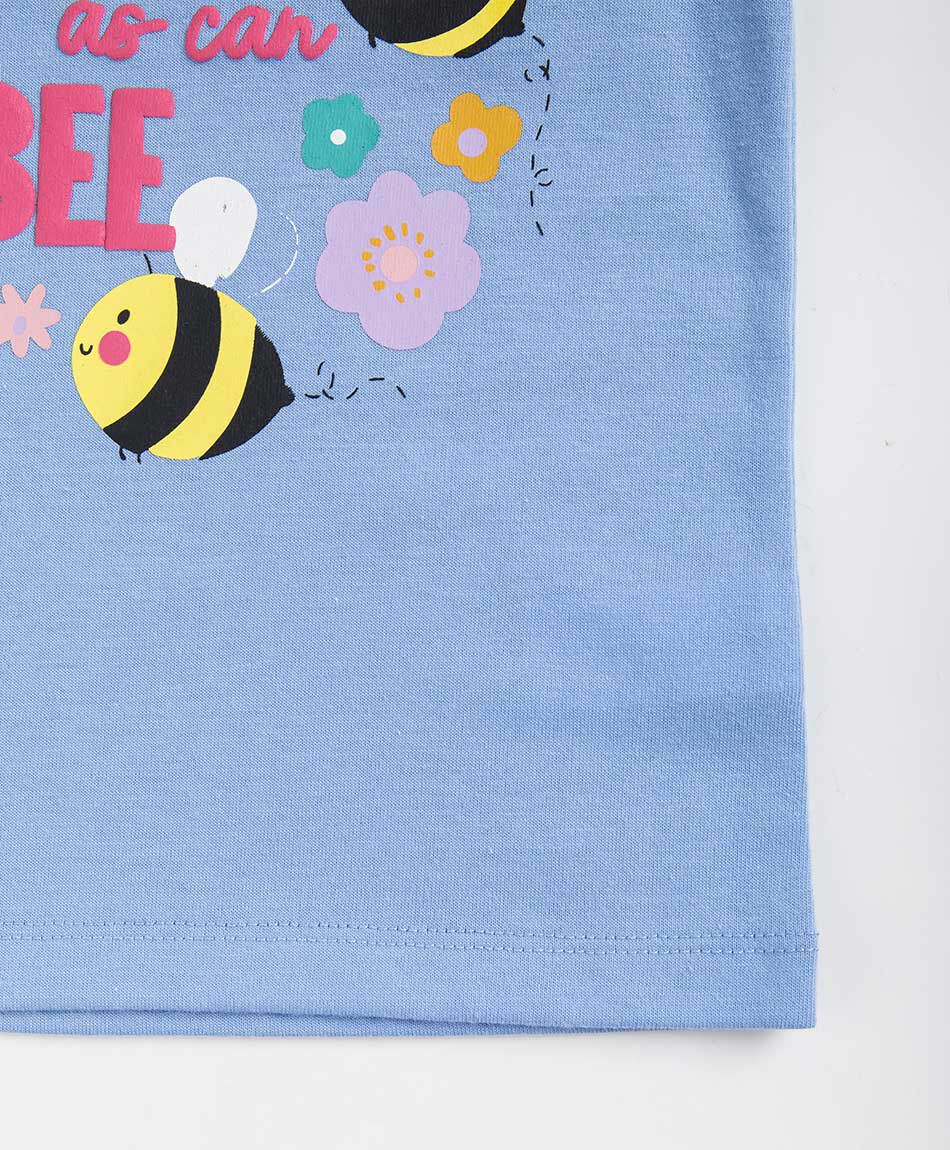 Remera beb&eacute; blanca abejitas