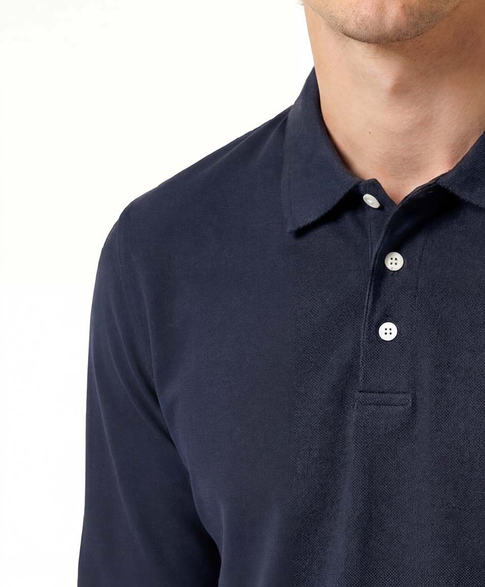 Remera hombre manga larga piqu&eacute;