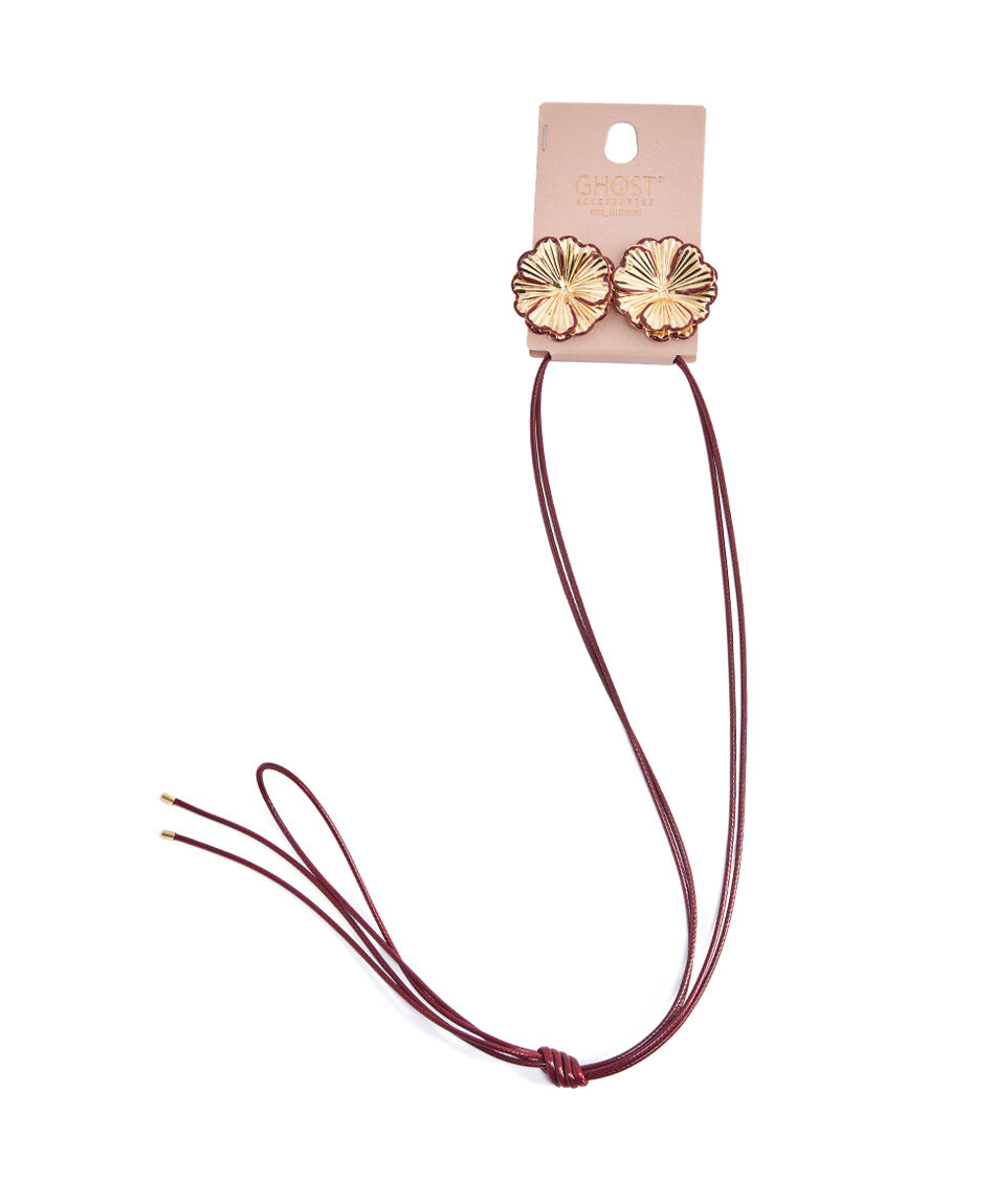 Set collar mujer fashion flor