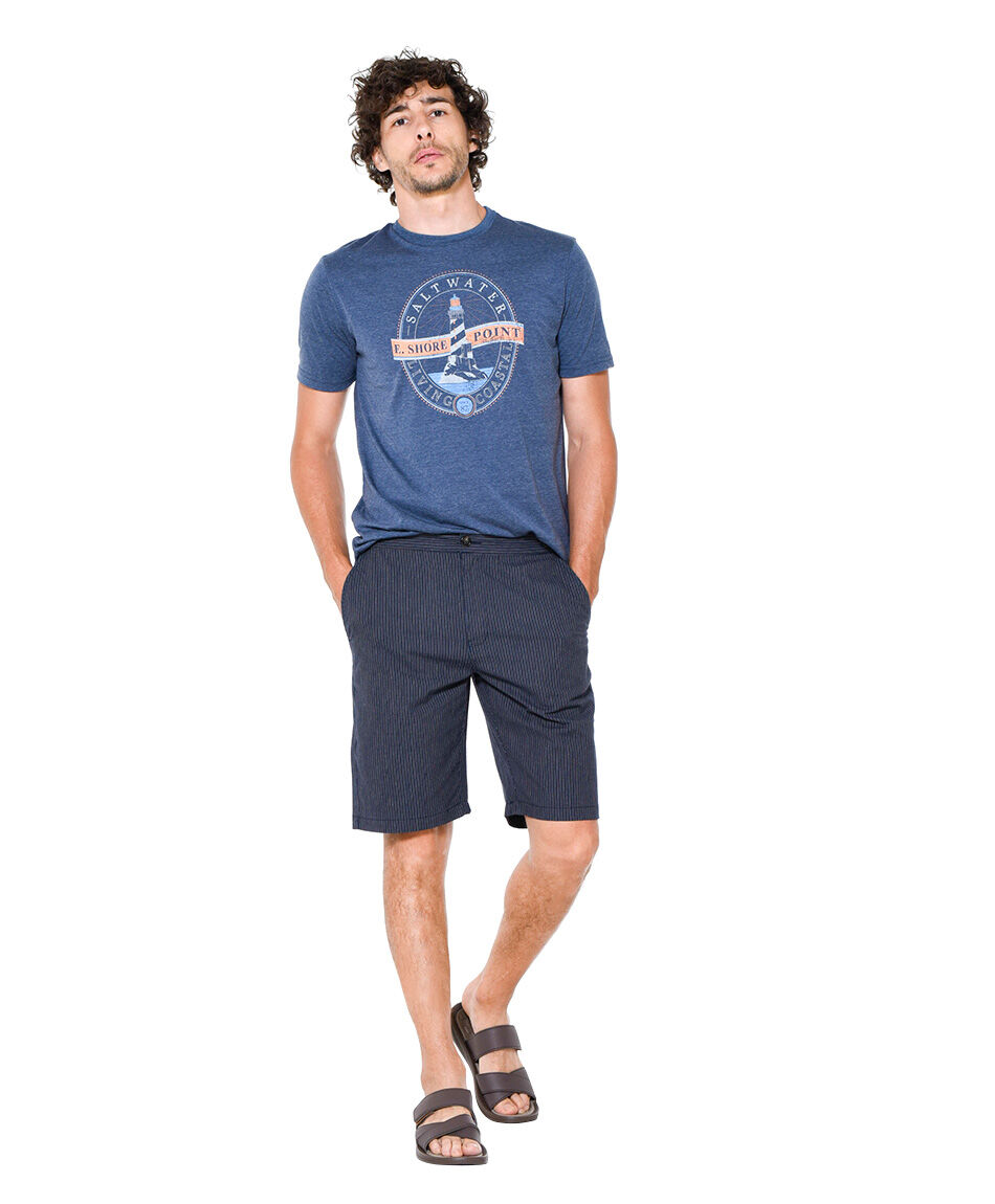 Bermuda rayas hombre
