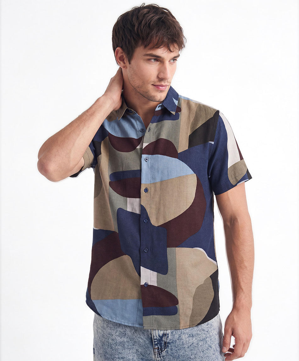 Camisa hombre lino dise&ntilde;o