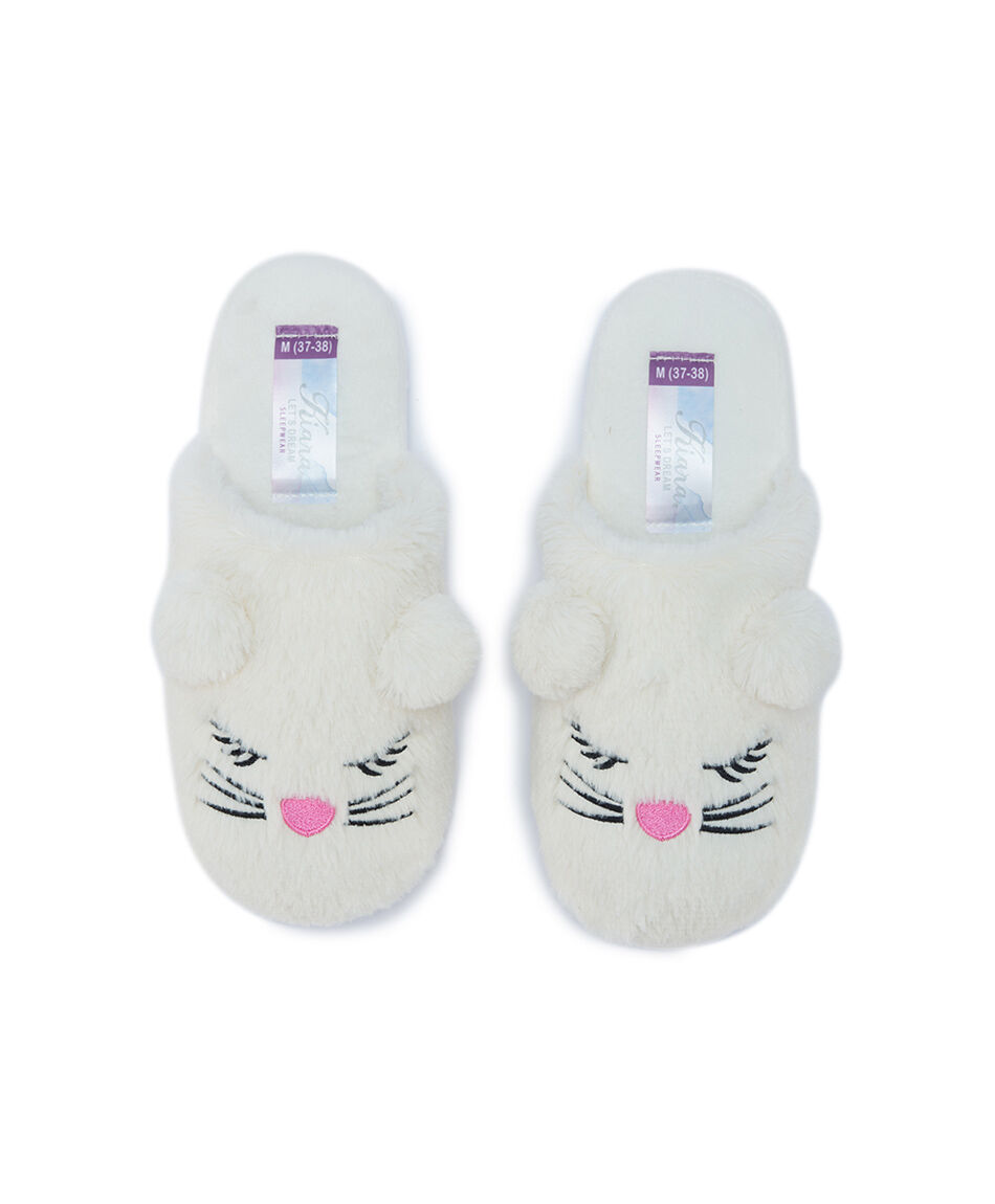 Pantuflas mujer dise&ntilde;o orejitas