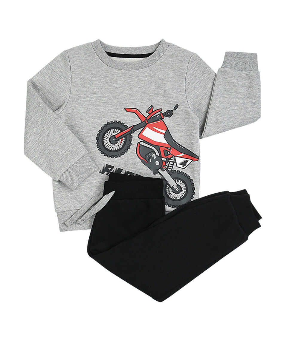 Set buzo + pantal&oacute;n beb&eacute; moto cross