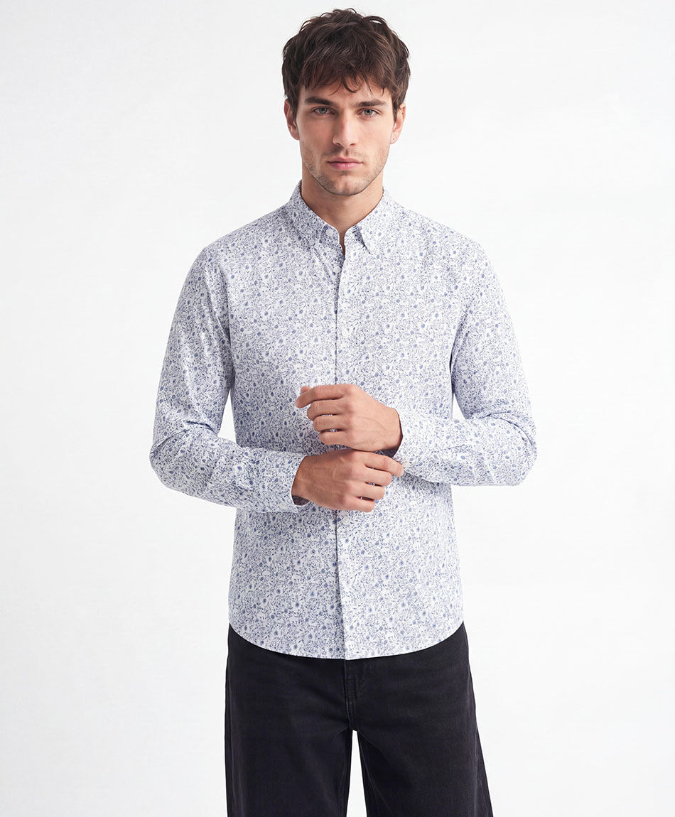Camisa hombre flores
