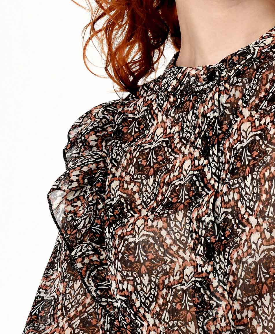 Blusa mujer estampado vuelos