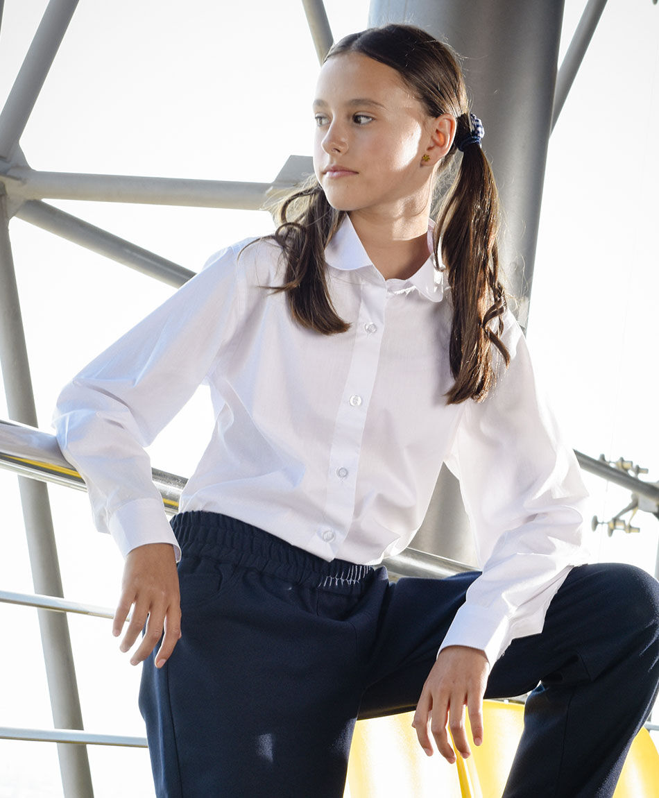 Blusa escolar lisa