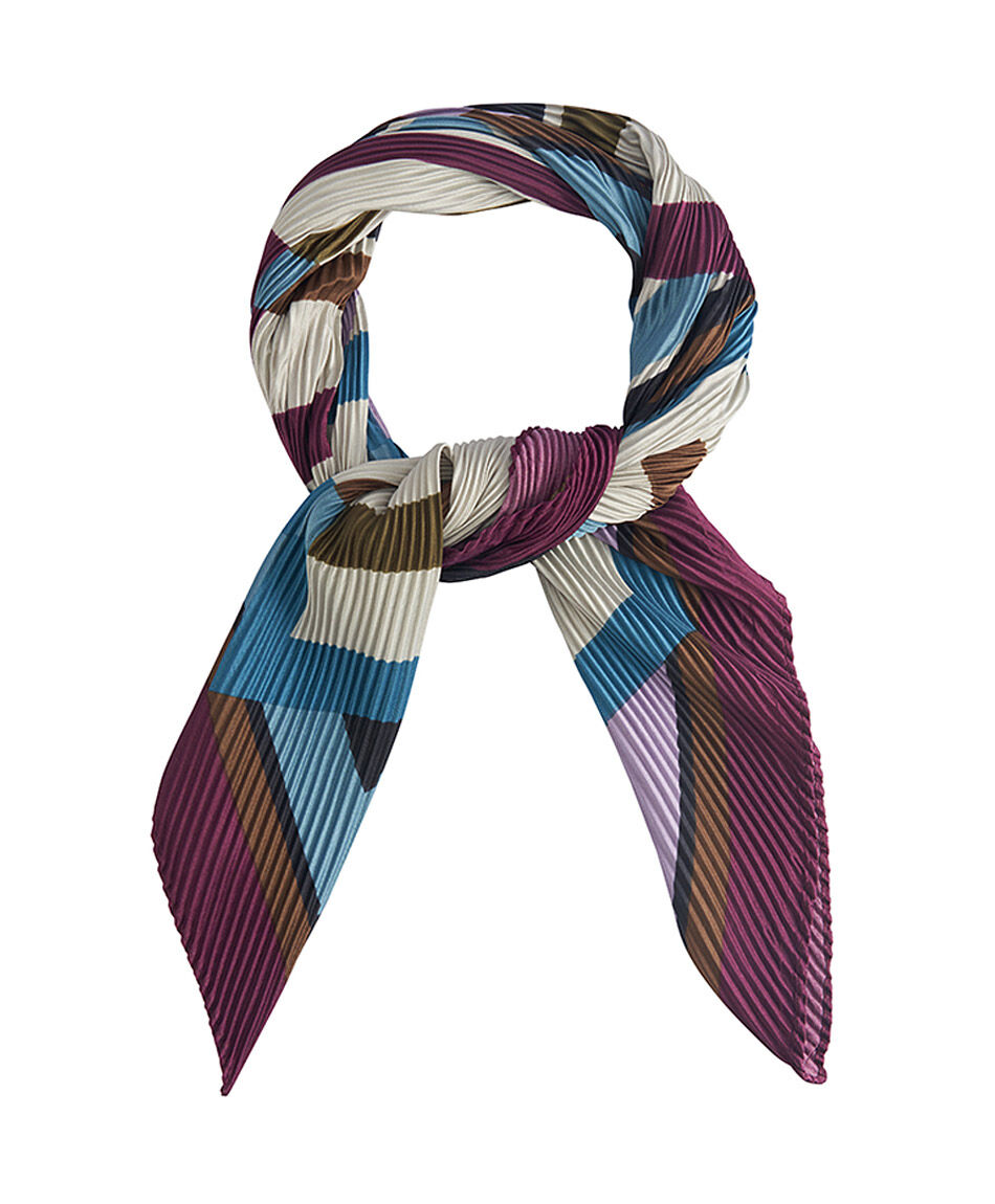 Set pa&ntilde;uelo + aros mujer rombos