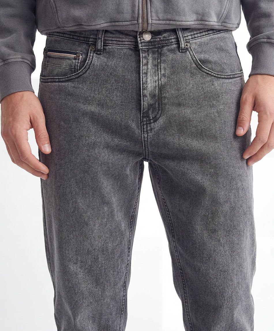 Jeans hombre skinny gris