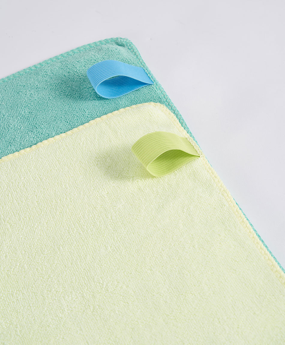 Set toalla escolar gimnasio celeste