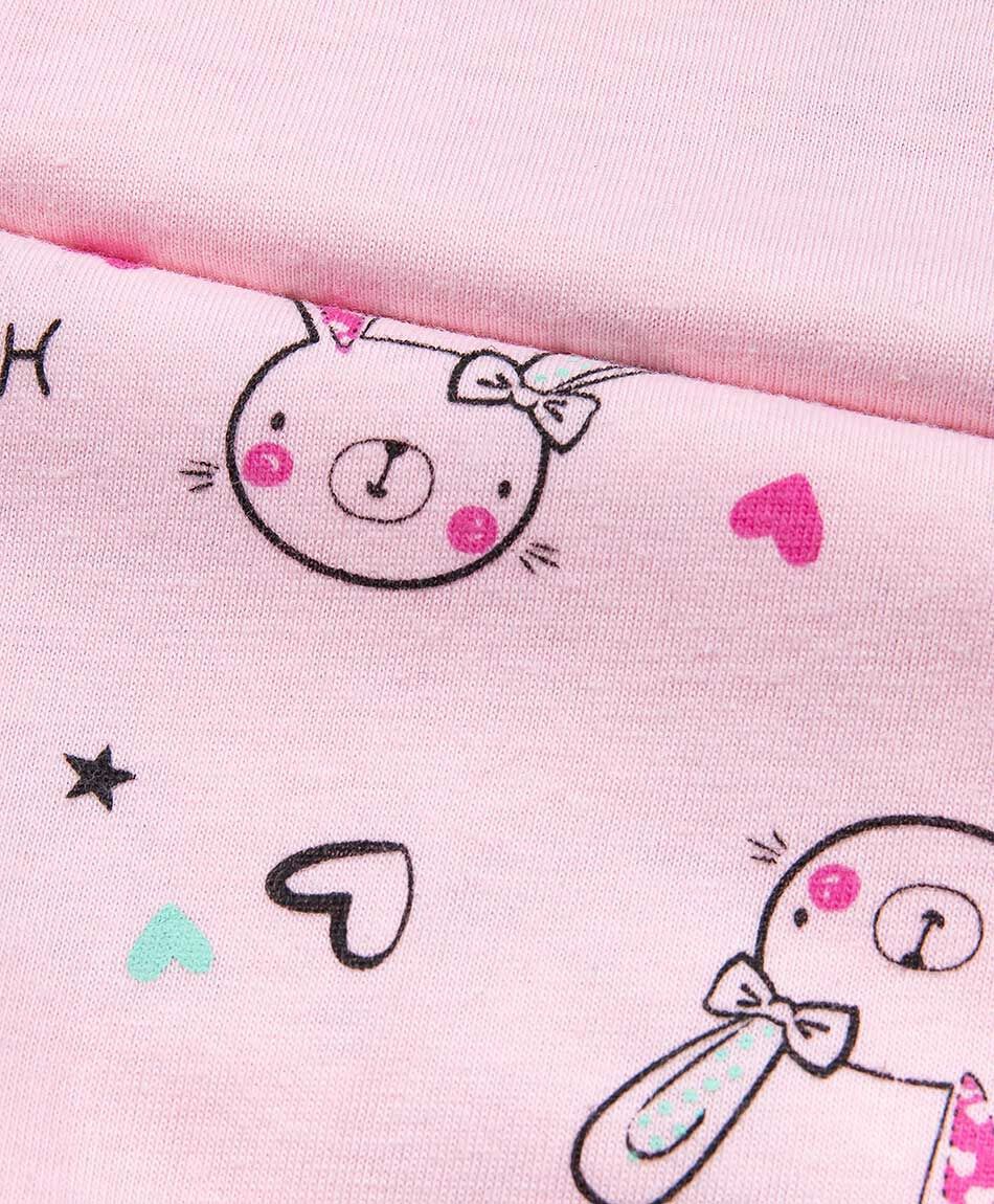 Pijama beb&eacute; conejita feliz