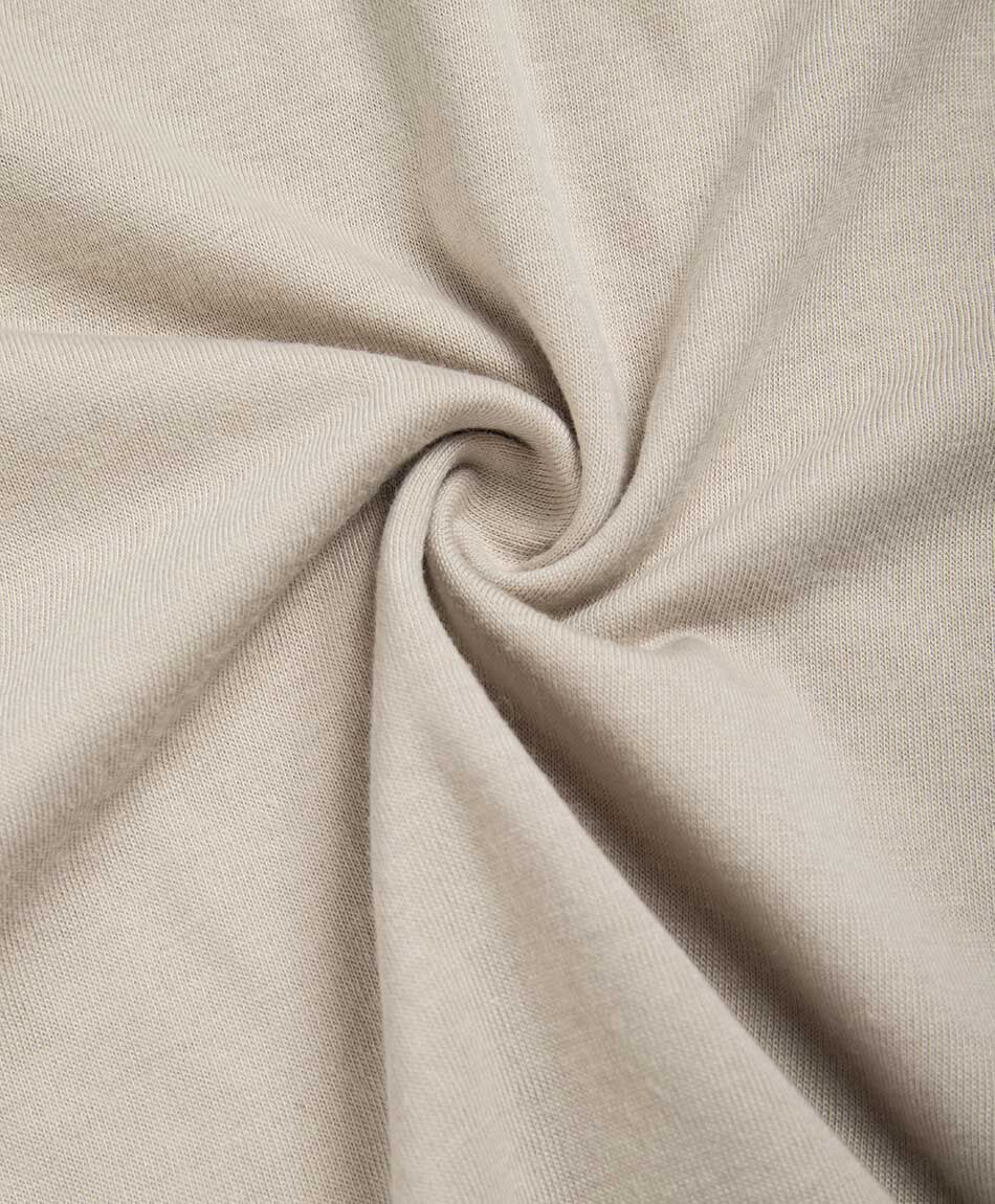 Remera deportiva mujer manga casquillo beige