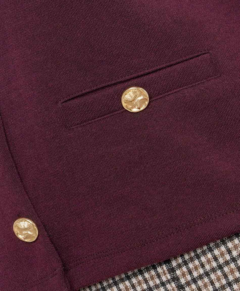 Campera mujer botones dorados